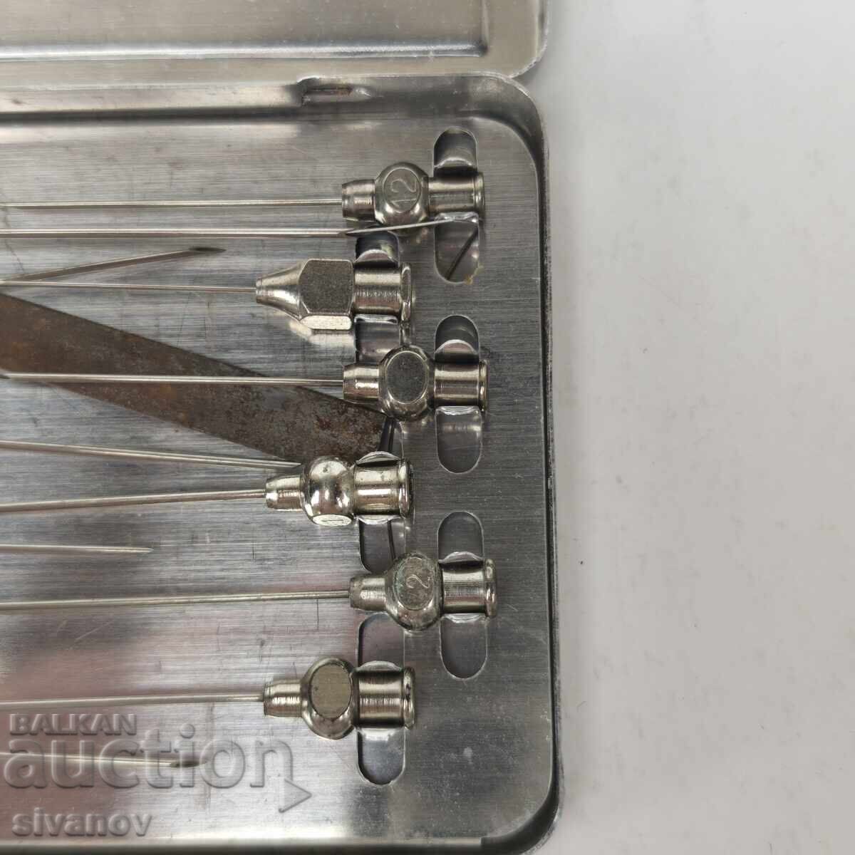Old Injekta syringe needles Germany 12 pieces #5961 - 5