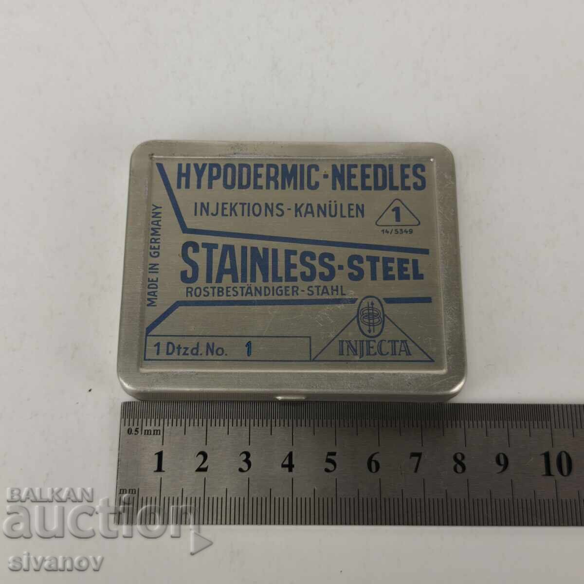 Old Injekta syringe needles Germany 12 pieces #5961 - 6