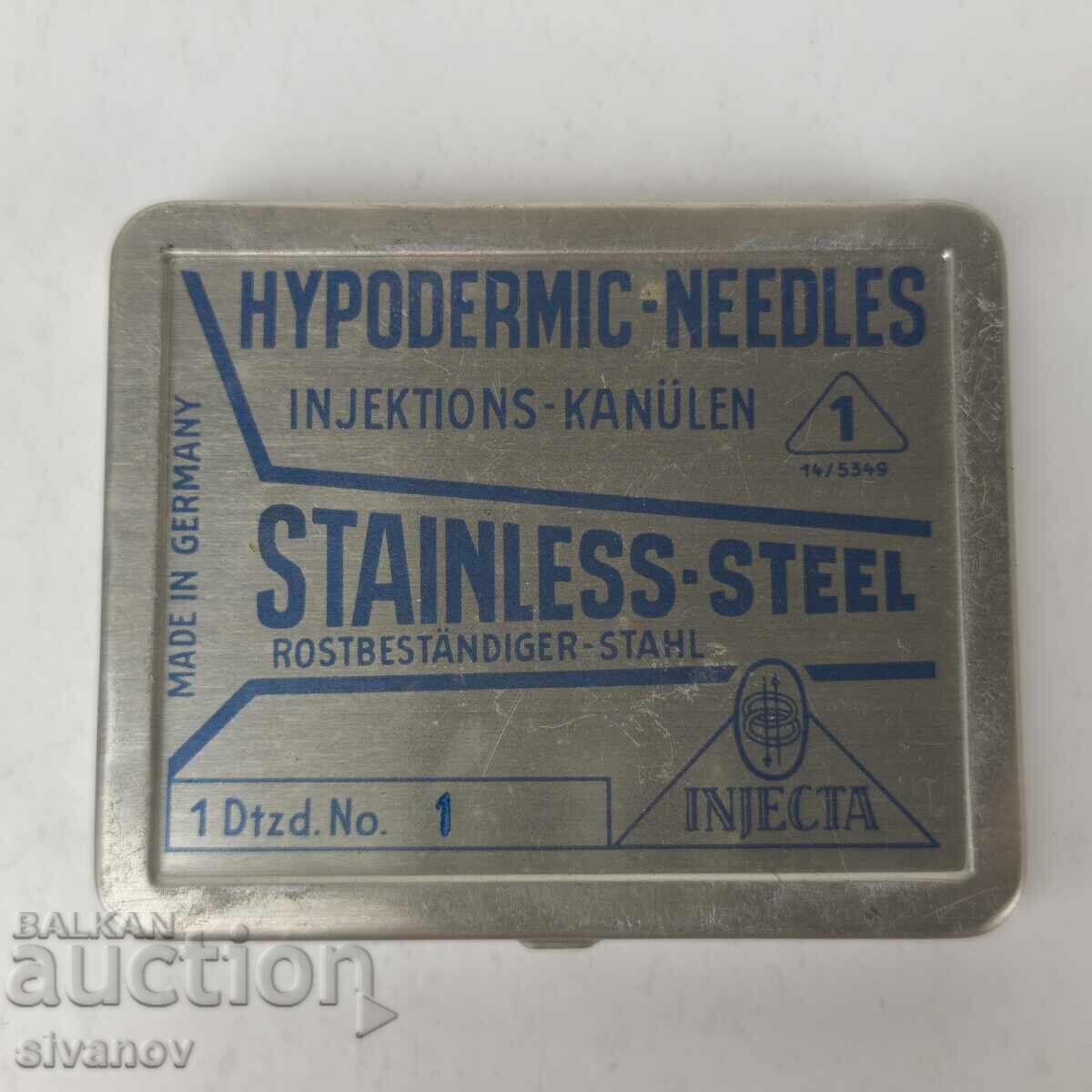 Old Injekta syringe needles Germany 12 pieces #5961