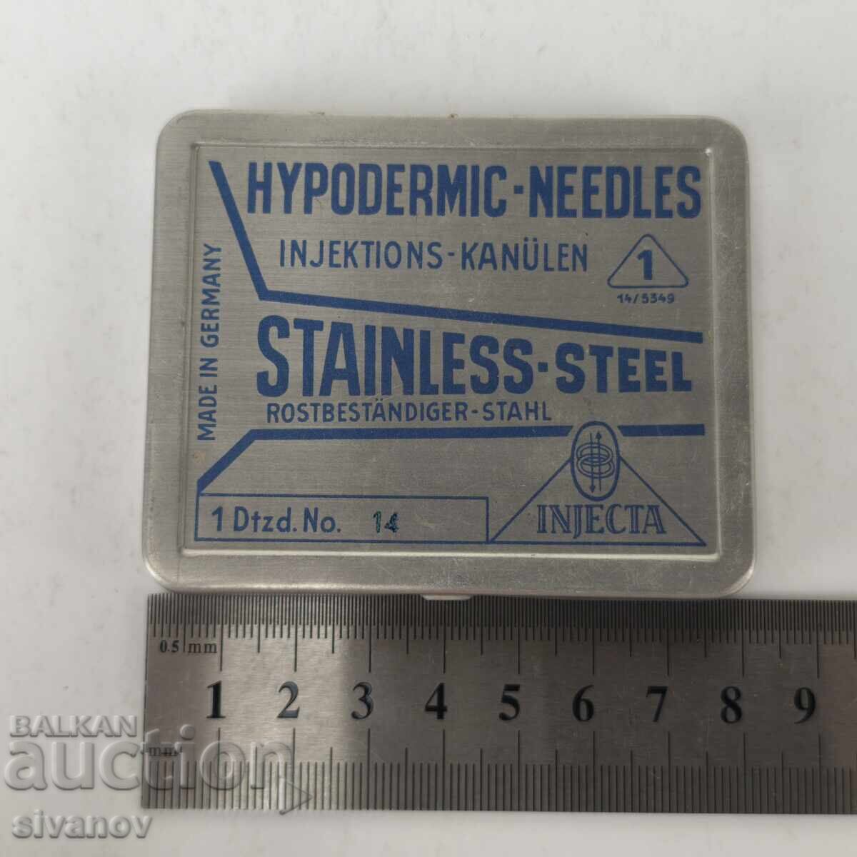 Old Injekta syringe needles Germany 12 pieces #5962 - 6