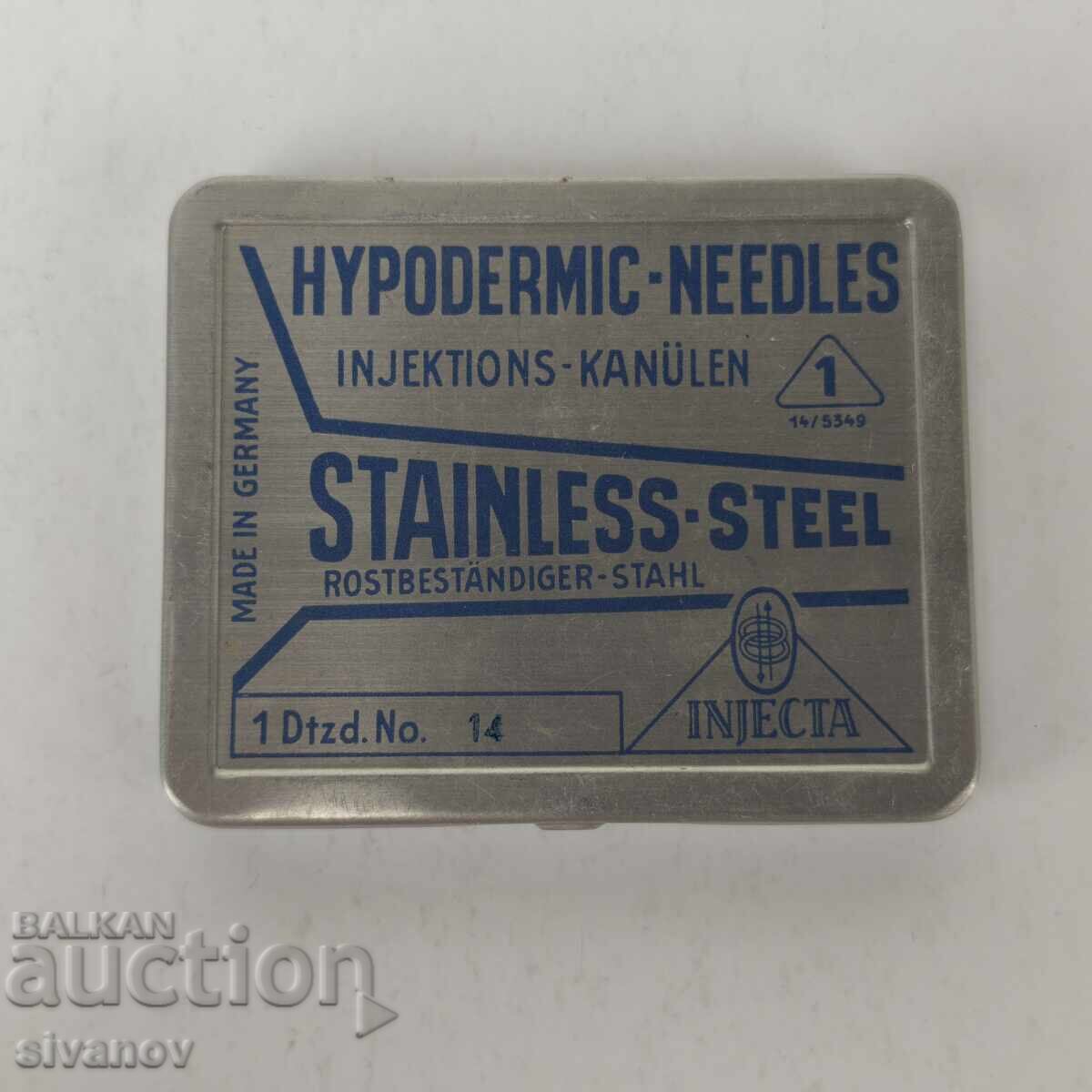 Old Injekta syringe needles Germany 12 pieces #5962