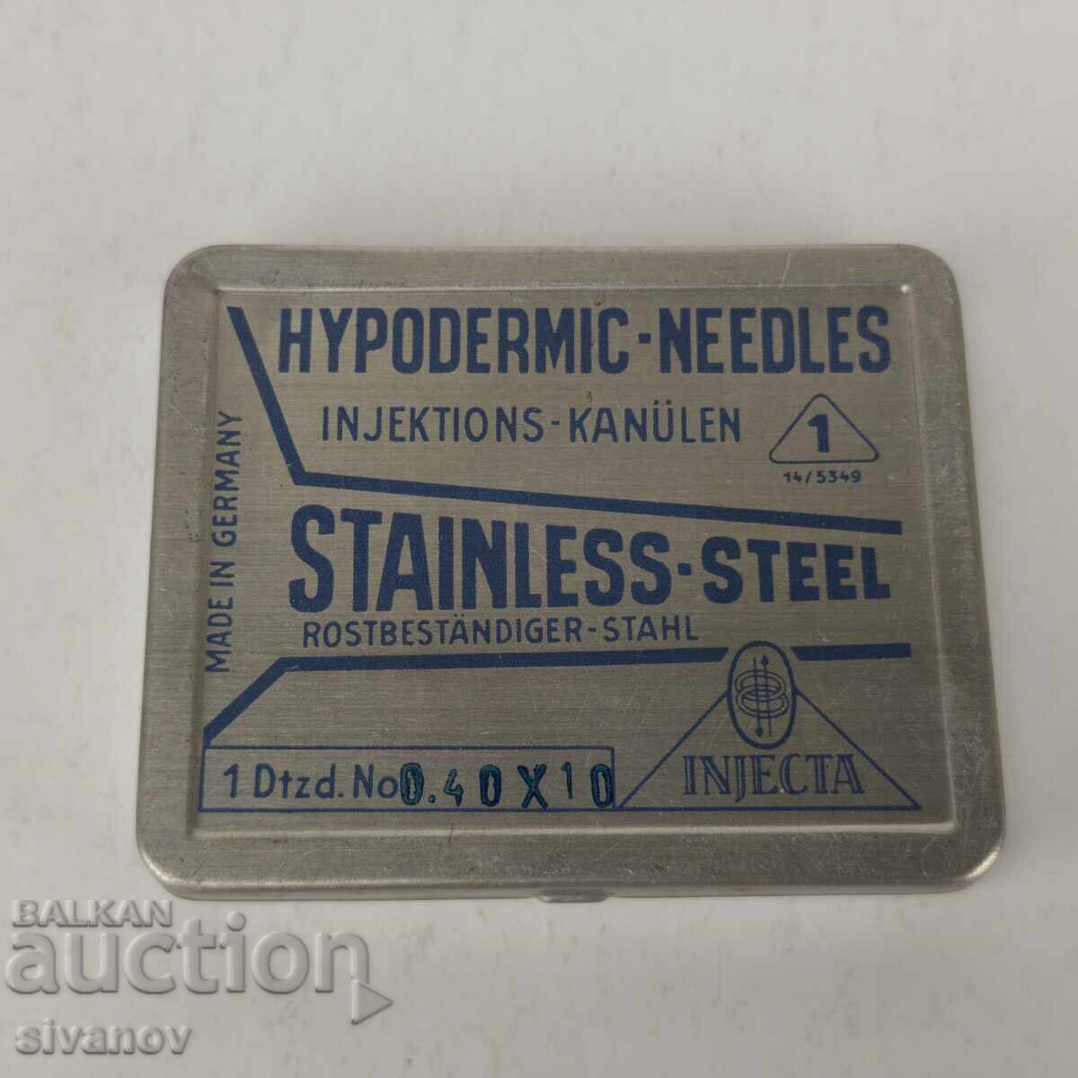Old Injekta syringe needles Germany 12 pieces #5963