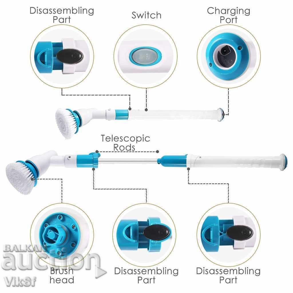 ΚΑΘΑΡΙΣΜΟΣ HURRICANE SPIN - Περιστρεφόμενη ηλεκτρική βούρτσα για σελ με τιμή 35.50 BGN | € 18.15
