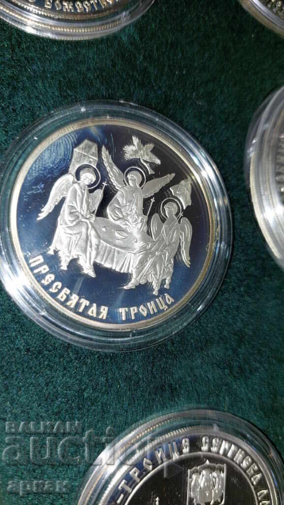 Auction  Sergius of Radonezh Silver Plaques - 10 oz. Mintage 100 pcs