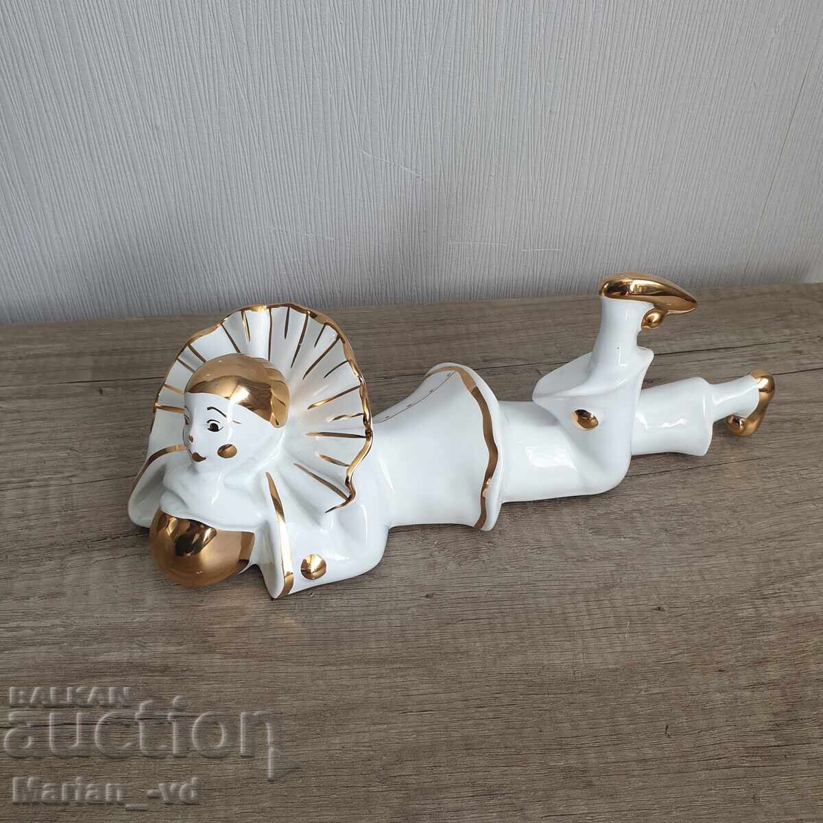 Πορσελάνινη φιγούρα κλόουν Gilde Gold Dekor