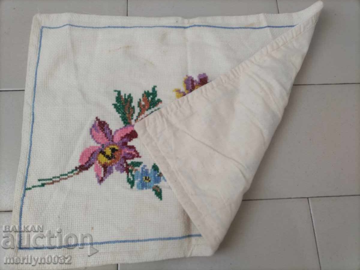 Licitație Față de pernă țesută manual, veche