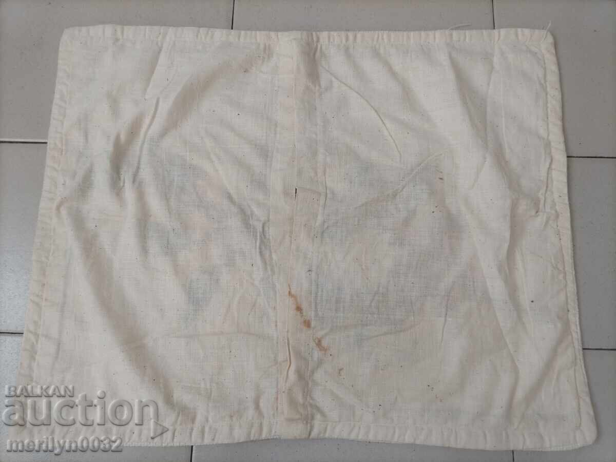 Față de pernă țesută manual, veche - 6