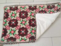 Față de pernă țesută manual, veche