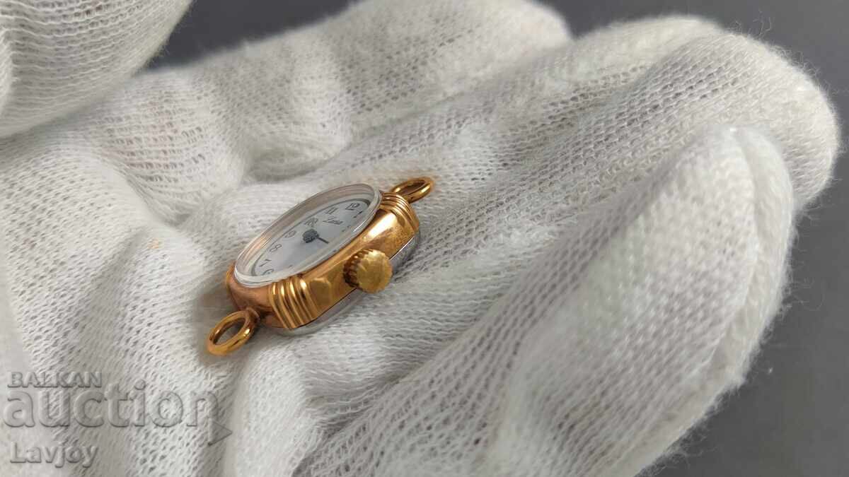 Licitație Ceas de mână de damă Laora de colecție, placat cu aur 9