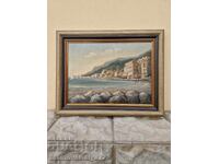 Very good antique oil on canvas painting