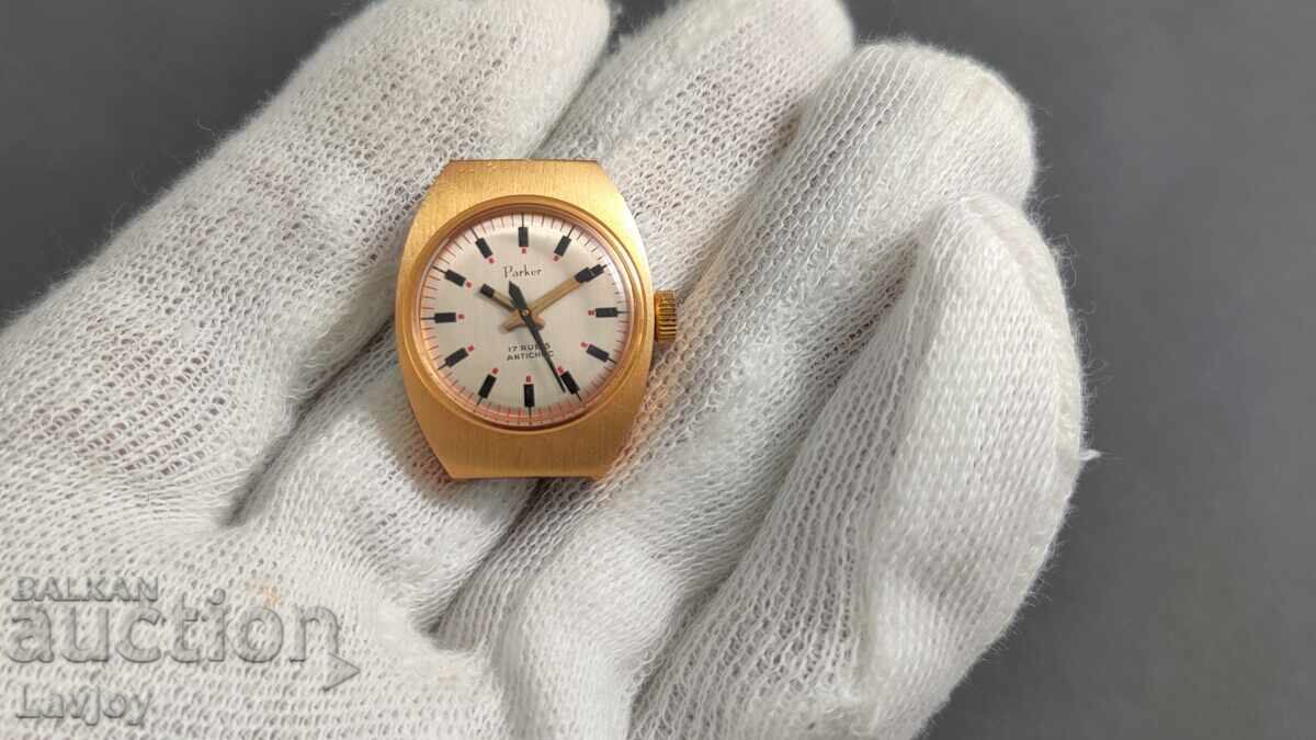 Parker συλλεκτικό γυναικείο επιχρυσωμένο ρολόι χειρός 11