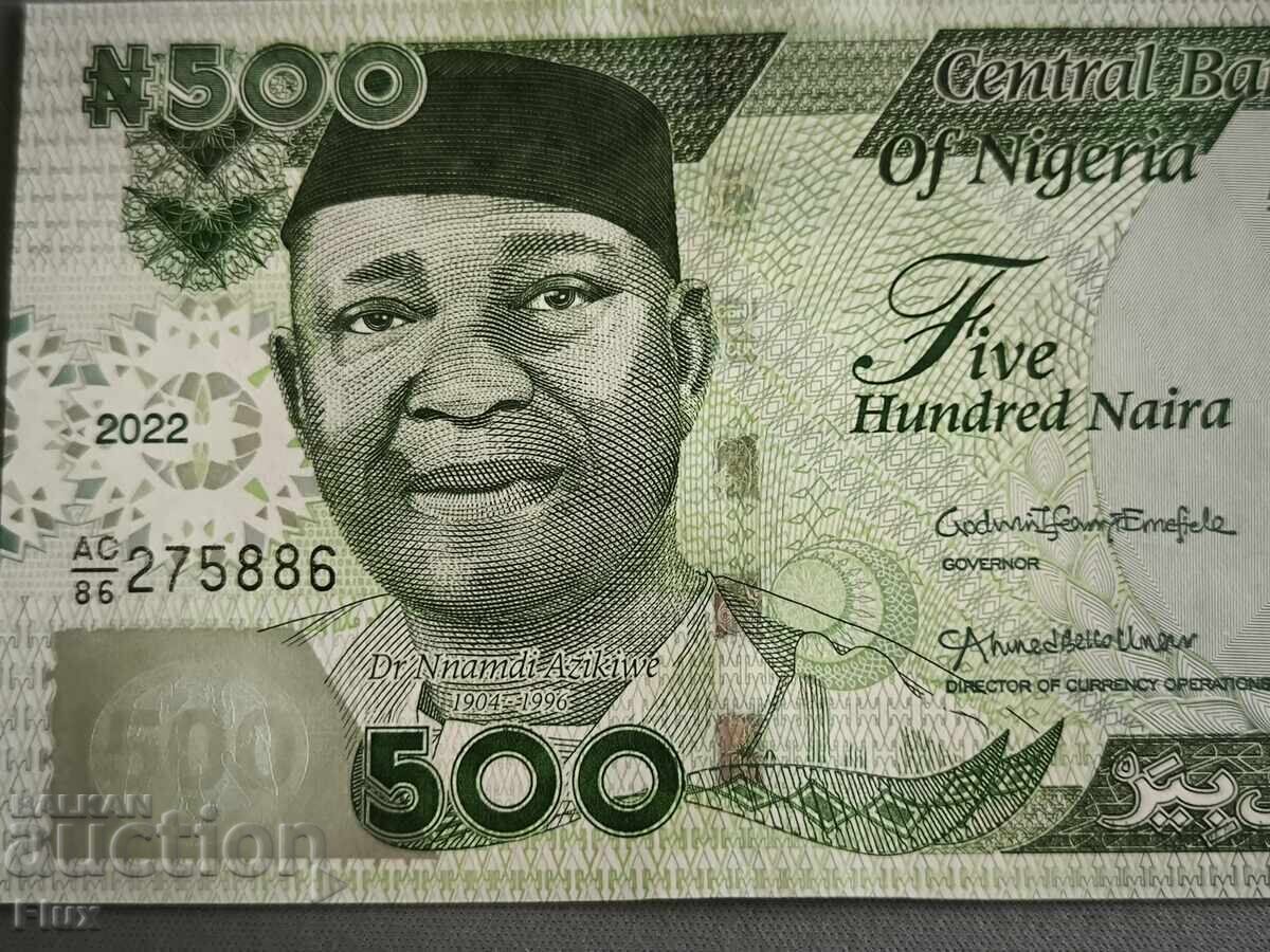 Delivery of Banknote - Nigeria - 500 Naira UNC | 2022