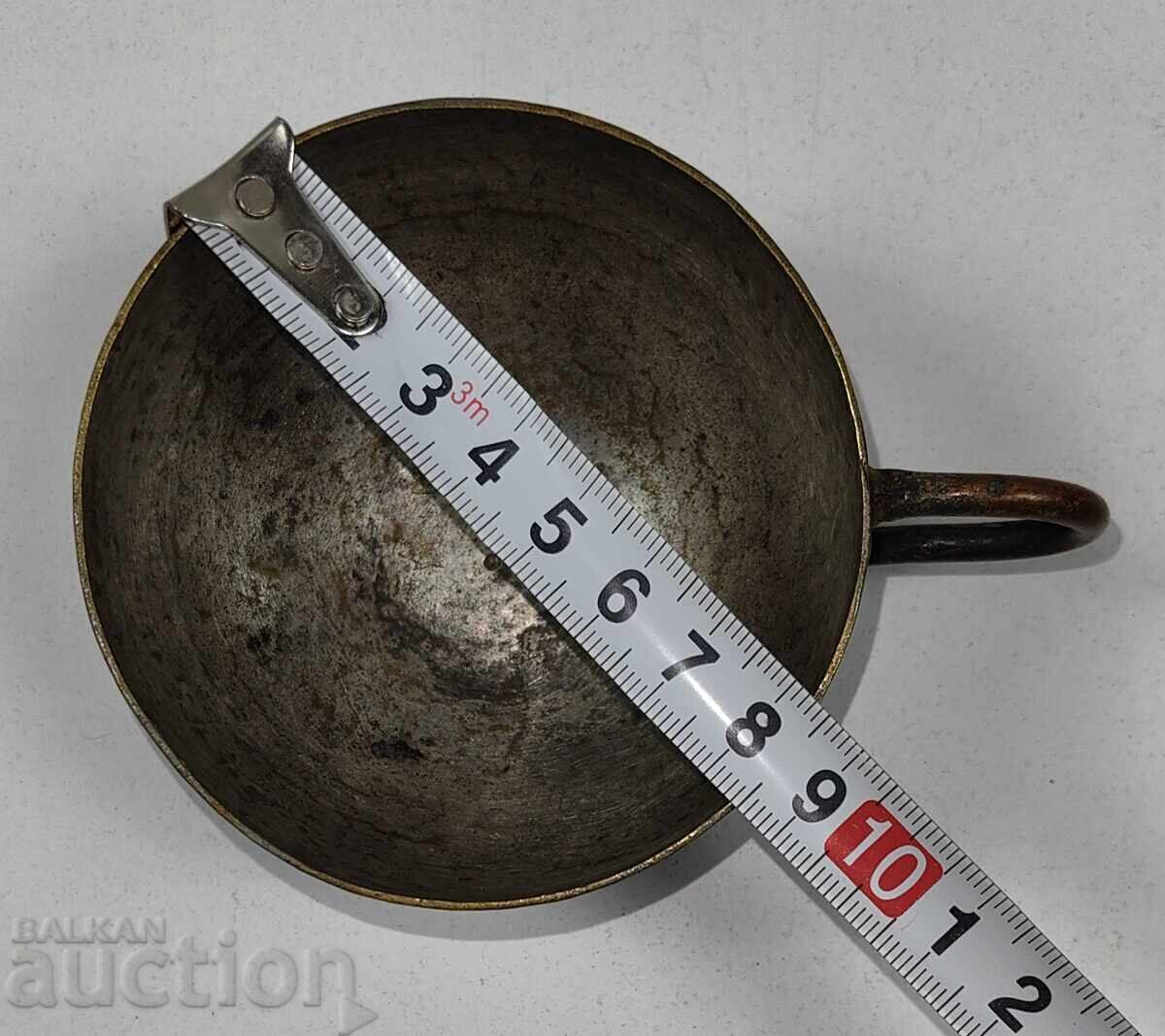 Παράδοση ΤΕΛΟΣ ΤΟΥ 19ου ΑΙΩΝΑ ΣΠΑΝΙΟ ΧΑΛΚΙΝΟ ΠΟΤΗΡΙ ΓΙΑ ΒΡΥΣΗ ΧΑΛΚΙΝΟ ΔΟΧΕΙΟ