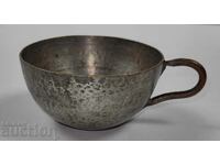 SFÂRȘITUL SECOLULUI AL XIX-LEA, CANĂ RARĂ DIN CUPRU PENTRU CIȘMEA, VAS DIN CUPRU