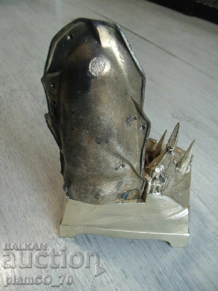 №8070 Old Metal Music Figure / Statuette - 7