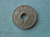 10 сантима 1918 г. Франция