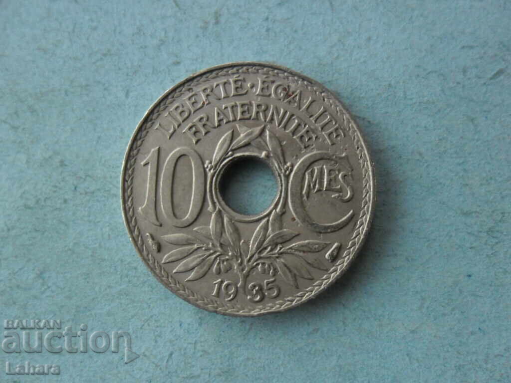 10 centimes 1935. France