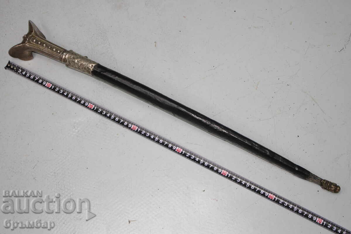 Old Ottoman Balkan Silver Yataghan