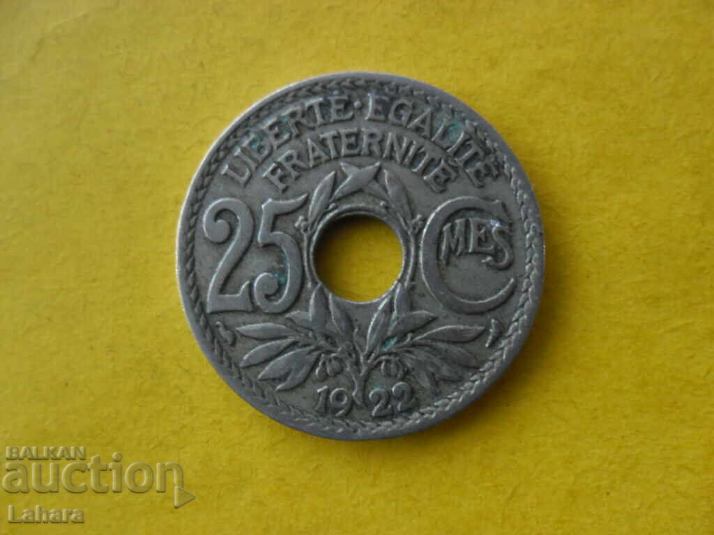 25 centimes 1922 France 25 centimes 1922 France