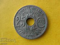 25 centimes 1921. France