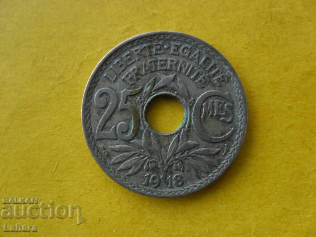 25 сантима 1918 г. Франция