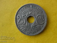 25 λεπτά 1930 Γαλλία