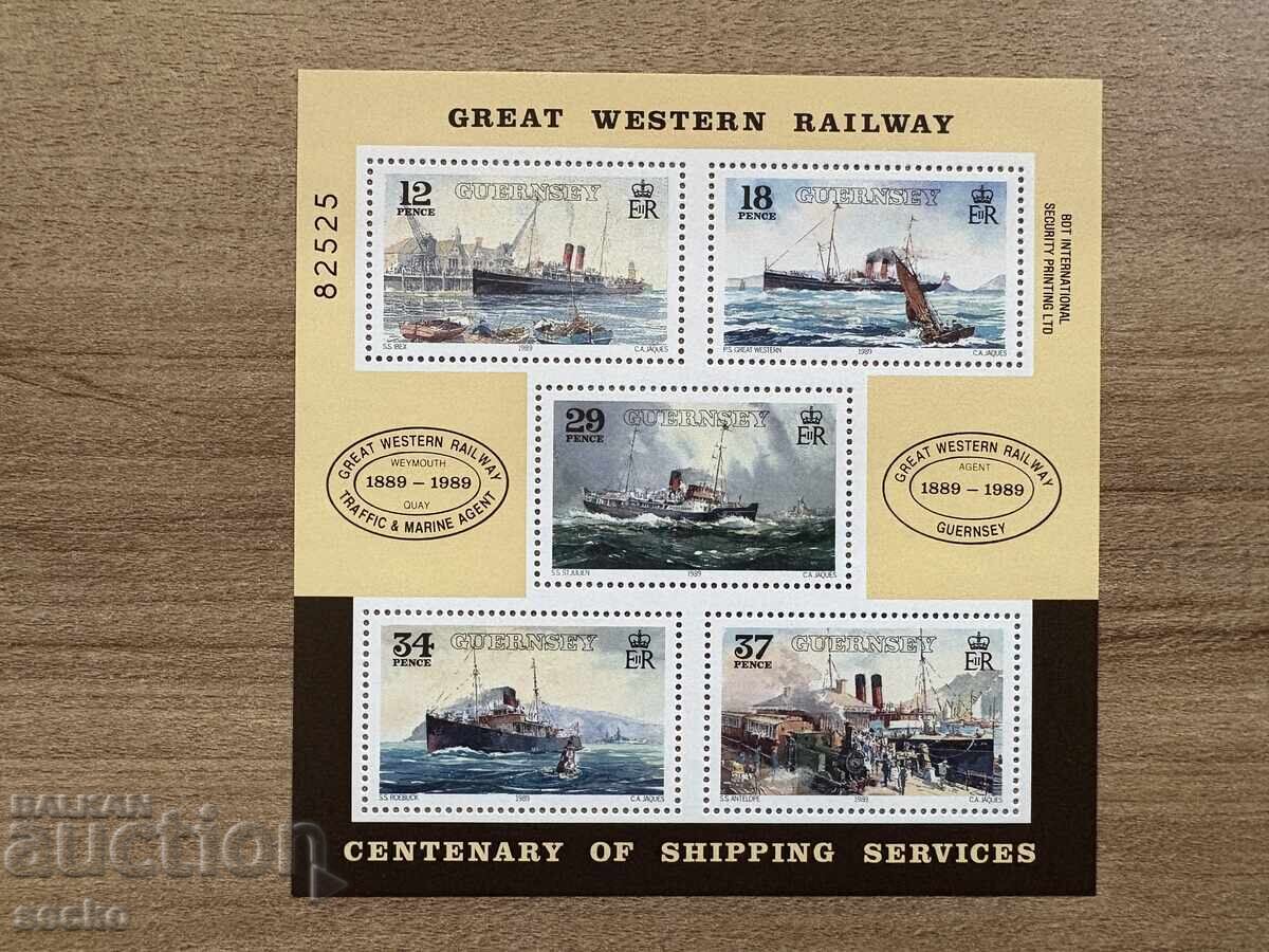 Guernsey - Vapoare de pasageri (1989) MNH