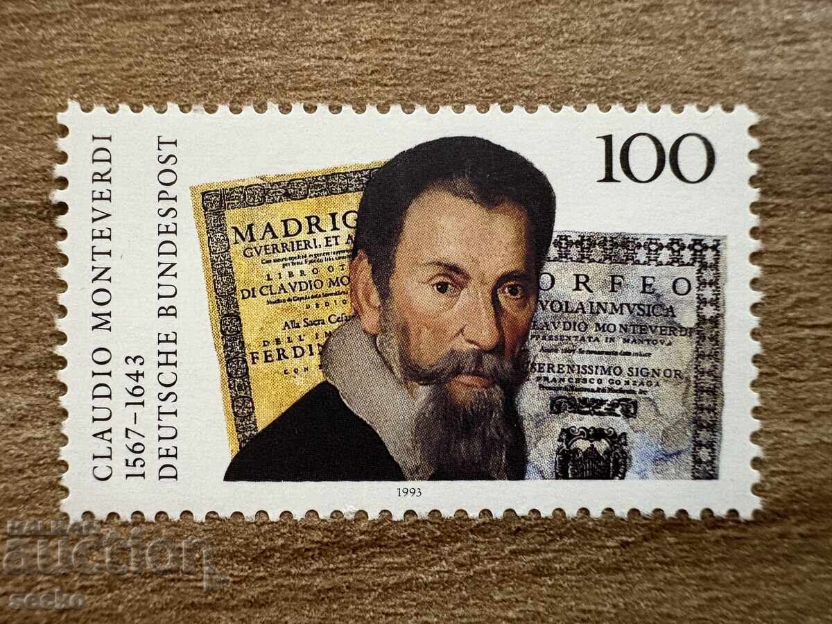 Germany - 350th Anniversary of the Death of Claudio Monteverdi (1993) MNH