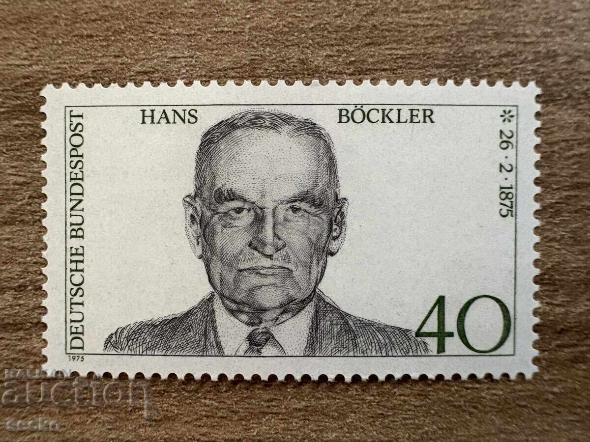 RFG/GFR - 100 g. de la nașterea lui Hans Böckler...(1975) MNH RFG/GFR - 100 g. de la nașterea lui Hans Böckler...(1975) MNH