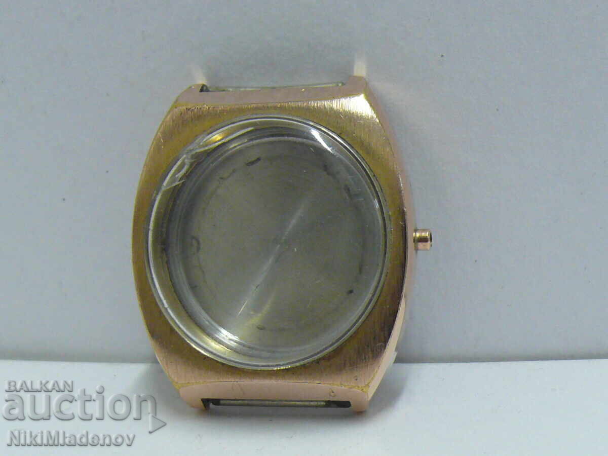 Carcasă placată cu aur SANDOZ pentru ceas de mână