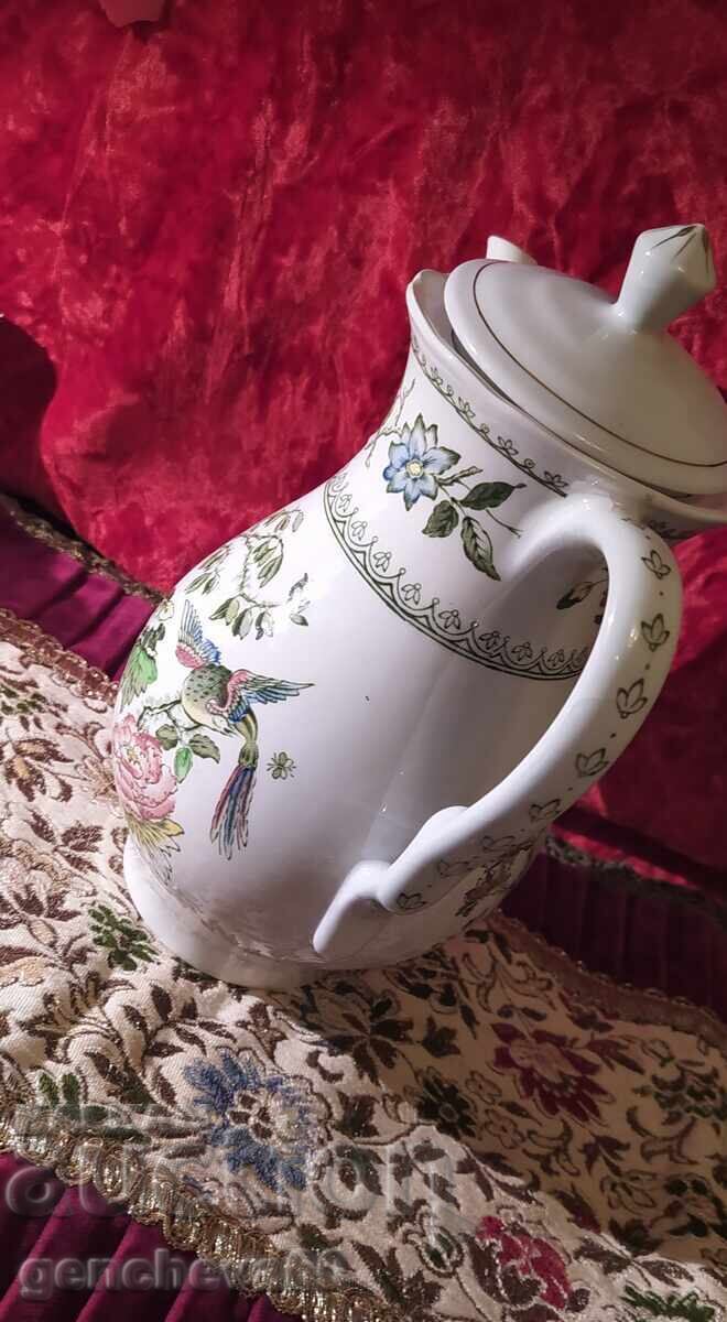 Αγγλική πορσελάνινη τσαγιέρα, τσαγιέρας - 5