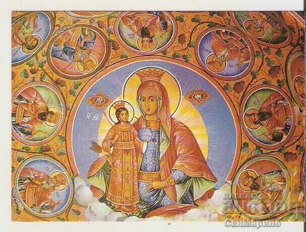 Bulgaria Card Rila Monastery Theotokos Hodegetria*