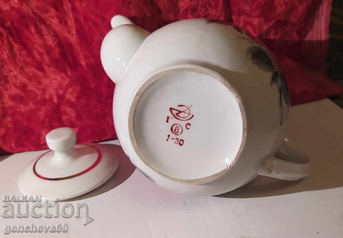 Ceainic vintage din porțelan rusesc Dovbiș - 7