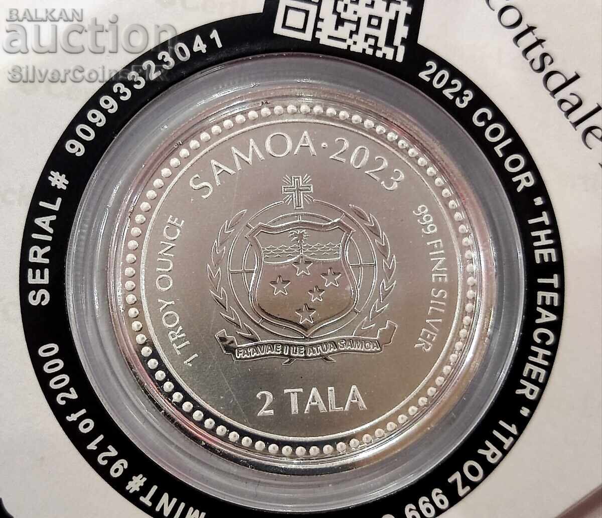Livrarea Argint 1 oz Iisus Hristos 2023 Colorat Samoa Livrarea Argint 1 oz Iisus Hristos 2023 Colorat Samoa