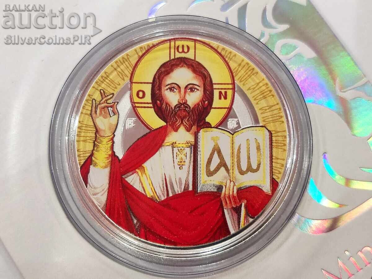 Argint 1 oz Iisus Hristos 2023 Colorat Samoa Argint 1 oz Iisus Hristos 2023 Colorat Samoa