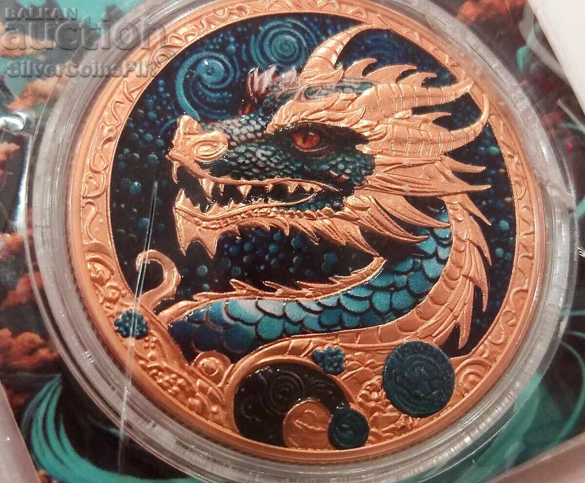 Delivery of Honey Year of the Dragon 2024 Medal Colored Delivery of Honey Year of the Dragon 2024 Medal Colored