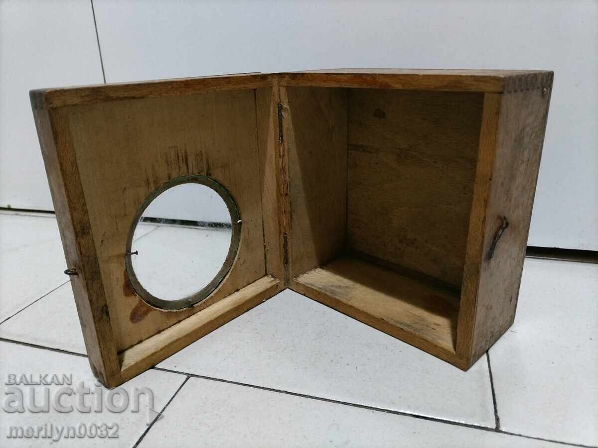 Παλιό ξύλινο κουτί για ρολόι-ξυπνητήρι - 6