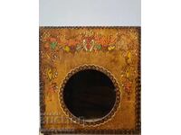 Cutie veche din lemn pentru ceas deșteptător