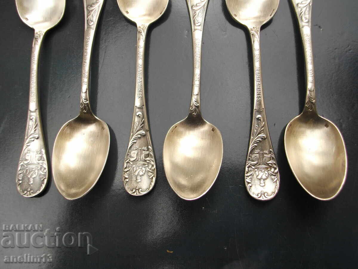 Delivery of Set of Silver-Plated Spoons CHRISTOFLE A LOS MANDARINES