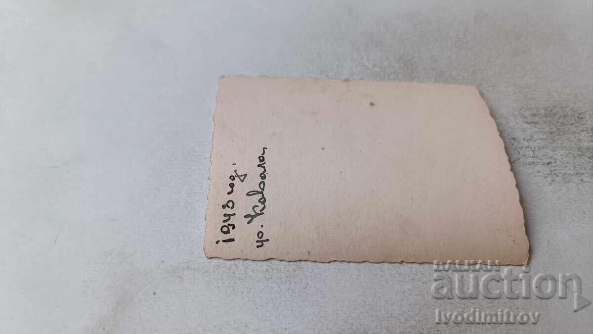 Photograph Kavala Two Men on the Sidewalk 1943 with price 14.00 BGN | € 7.16