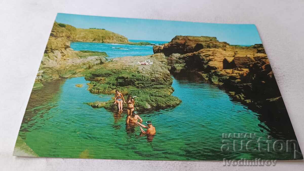 Ταχυδρομική κάρτα Αχτόπολη Βράχια κοντά στην πόλη 1974