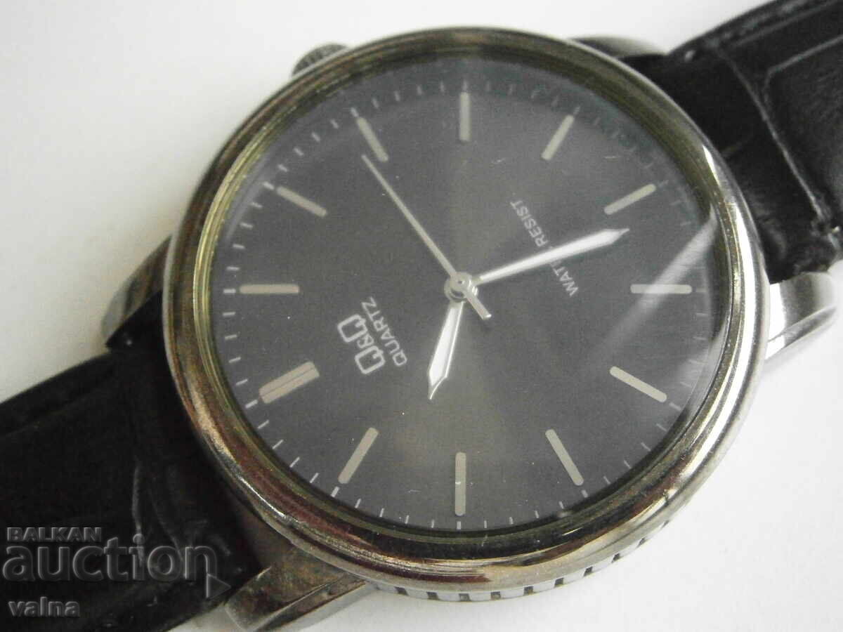Licitație NOU! Ceas Q&Q quartz, baterie nouă, 41 mm fără coroană