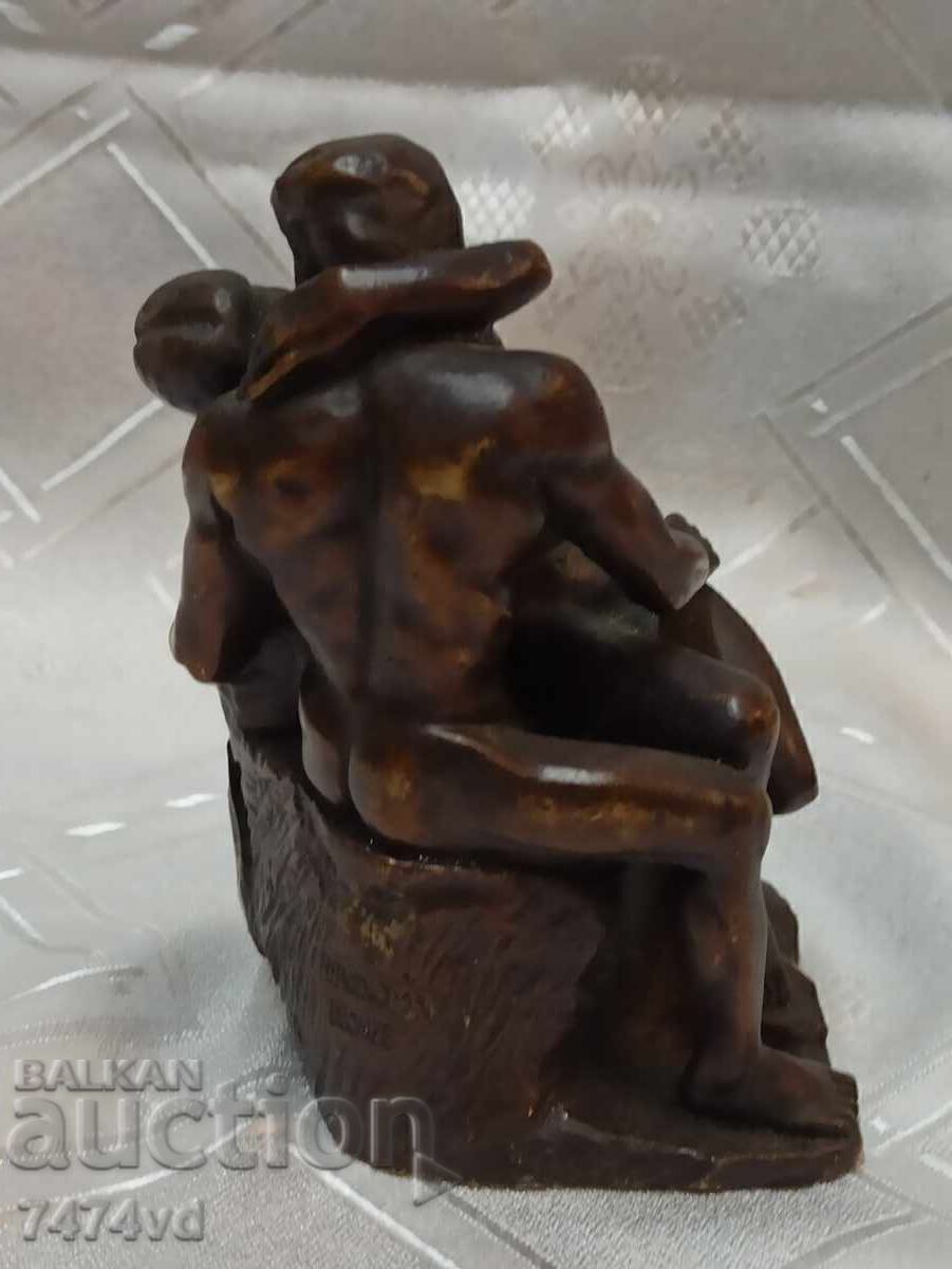 Μπρούτζινη μαζική πλαστική "Το φιλί" του Ροντέν ! με τιμή 70.00 BGN | € 35.79 Μπρούτζινη μαζική πλαστική "Το φιλί" του Ροντέν ! με τιμή 70.00 BGN | € 35.79