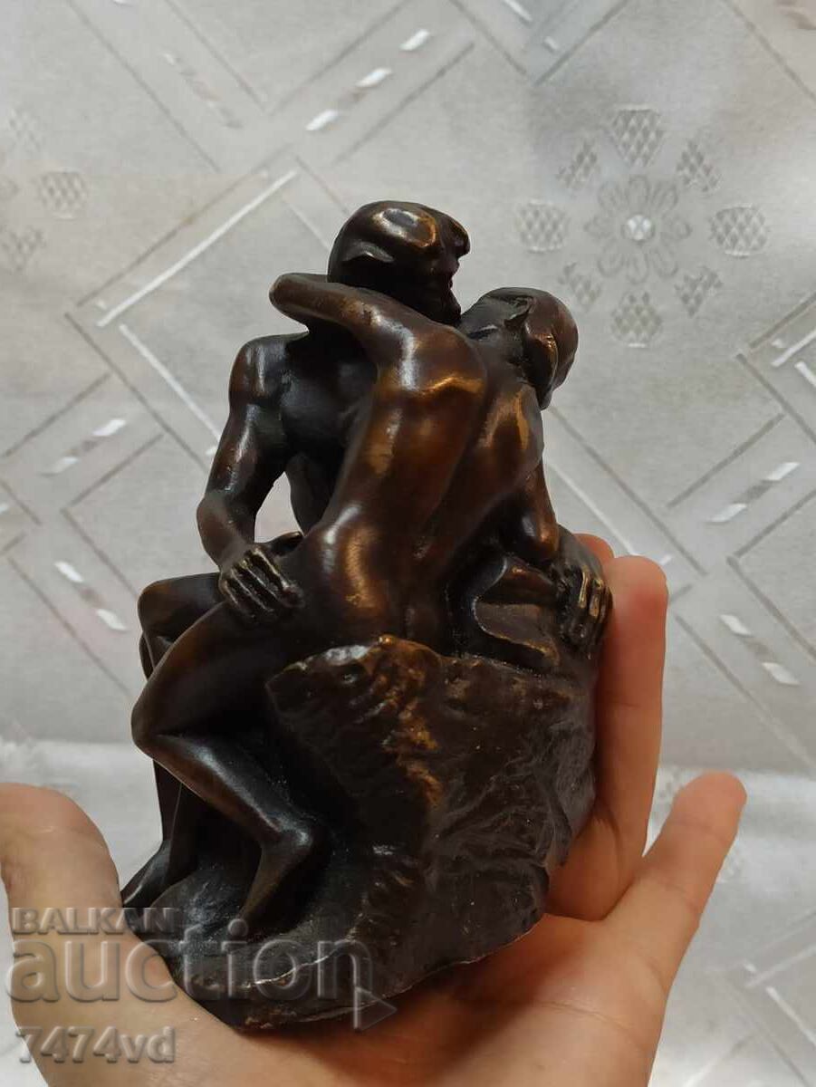 Μπρούτζινη μαζική πλαστική "Το φιλί" του Ροντέν ! - 6 Μπρούτζινη μαζική πλαστική "Το φιλί" του Ροντέν ! - 6