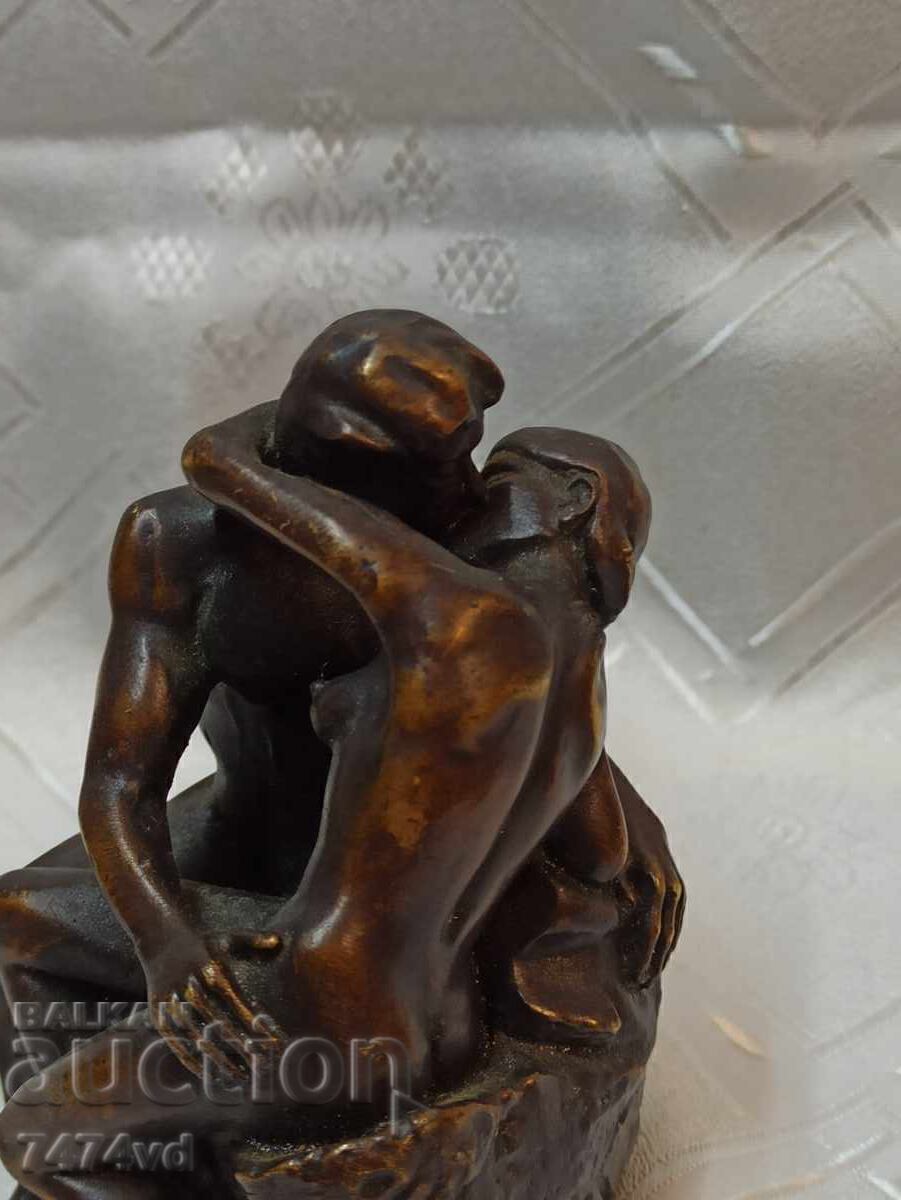 Μπρούτζινη μαζική πλαστική "Το φιλί" του Ροντέν ! - 7 Μπρούτζινη μαζική πλαστική "Το φιλί" του Ροντέν ! - 7