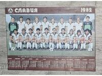 Calendar Slavia 1982 godina