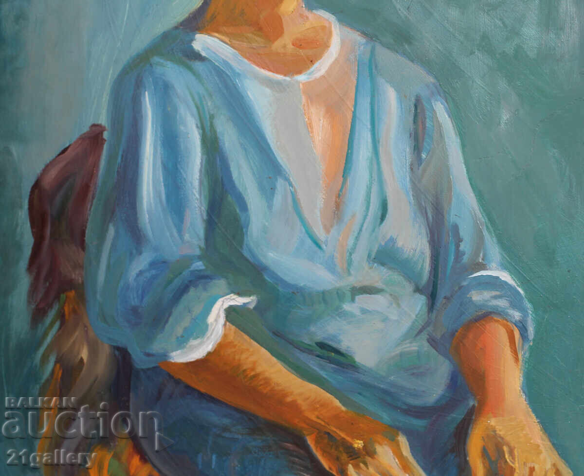 Oil painting, female portrait - 5