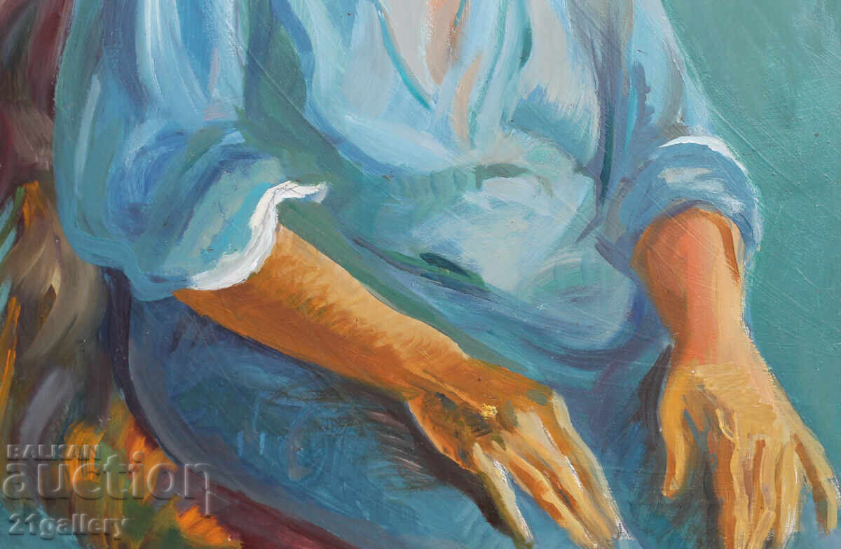 Oil painting, female portrait - 7