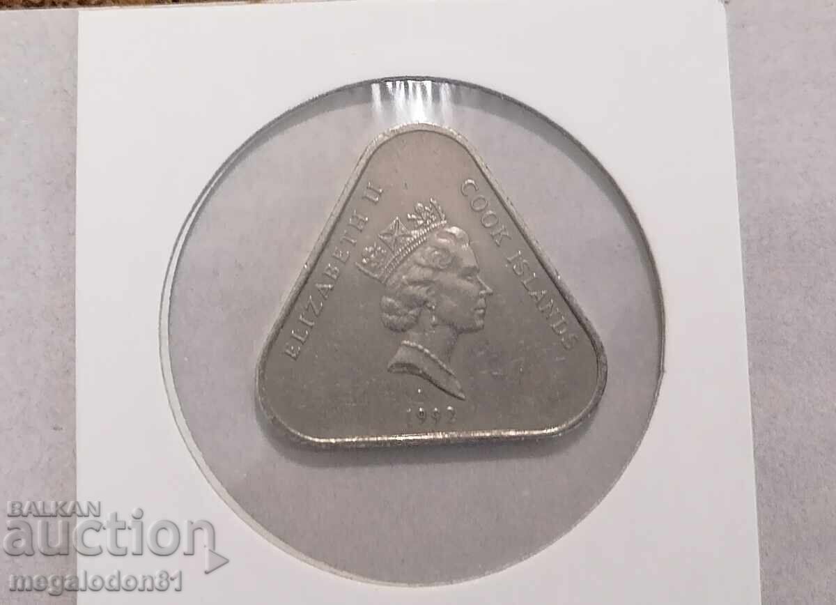 Insulele Cook - 2 dolari, 1992 cu preț 7.00 BGN | € 3.58