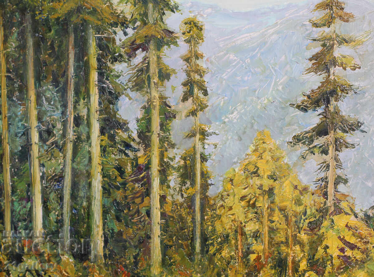 Livrarea Gancio Cholakov (1922-1999) Vopsele în ulei - peisaj 1989